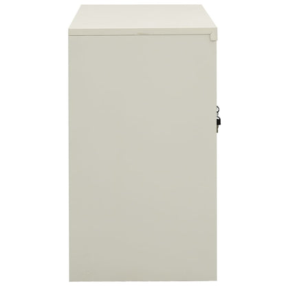 Office Cabinet Light Grey 90x40x70 cm Steel