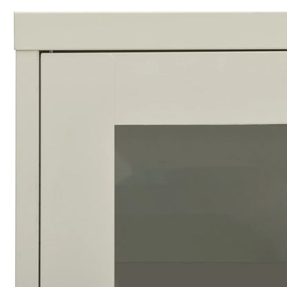 Office Cabinet Light Grey 90x40x70 cm Steel