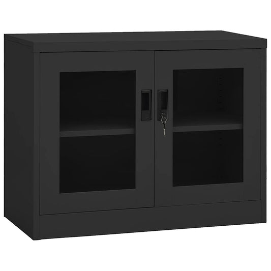 Office Cabinet | Anthracite | Steel | 90x40x70 cm