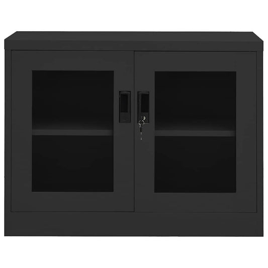Office Cabinet | Anthracite | Steel | 90x40x70 cm