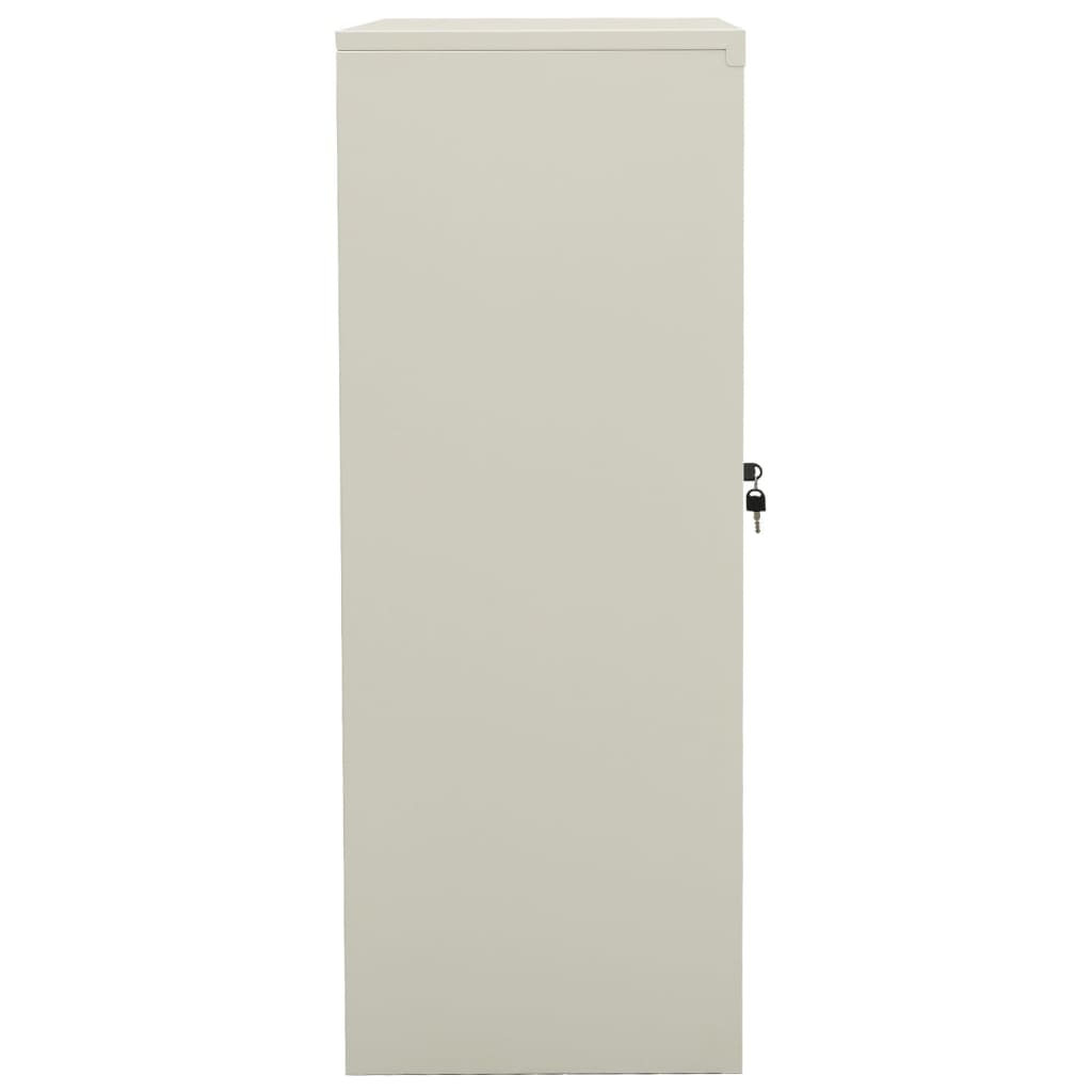 Office Cabinet Light Gray 35.4"x15.7"x41.3" Steel