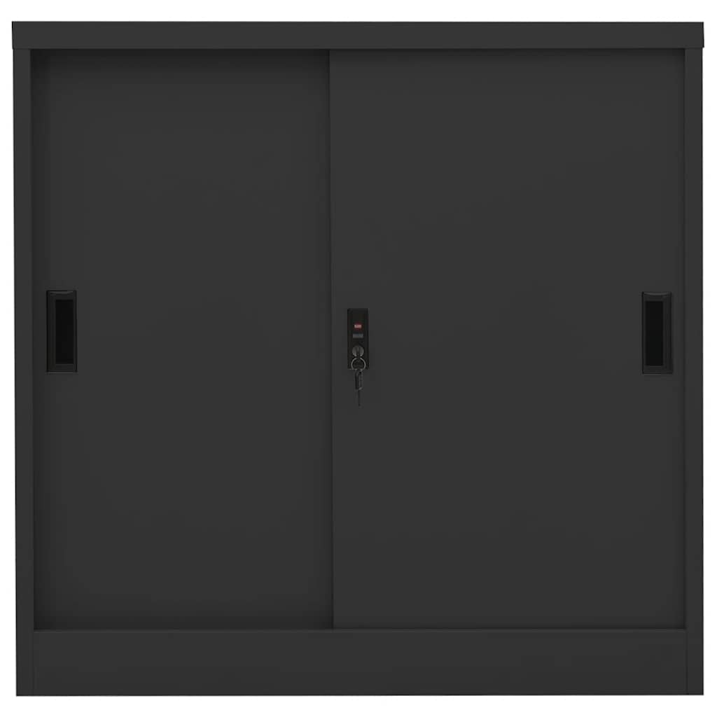 Office Cabinet Anthracite Steel 35.4x15.7x35.4 in Office Cabinet