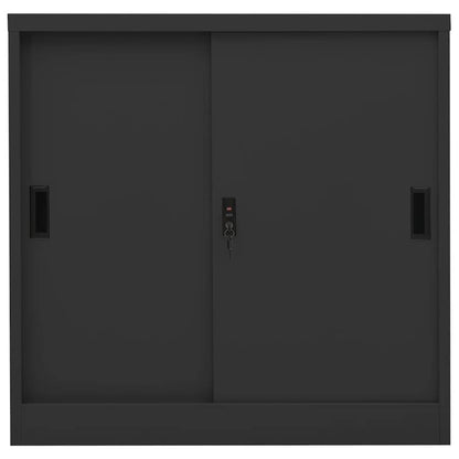 Office Cabinet Anthracite Steel 35.4x15.7x35.4 in Office Cabinet