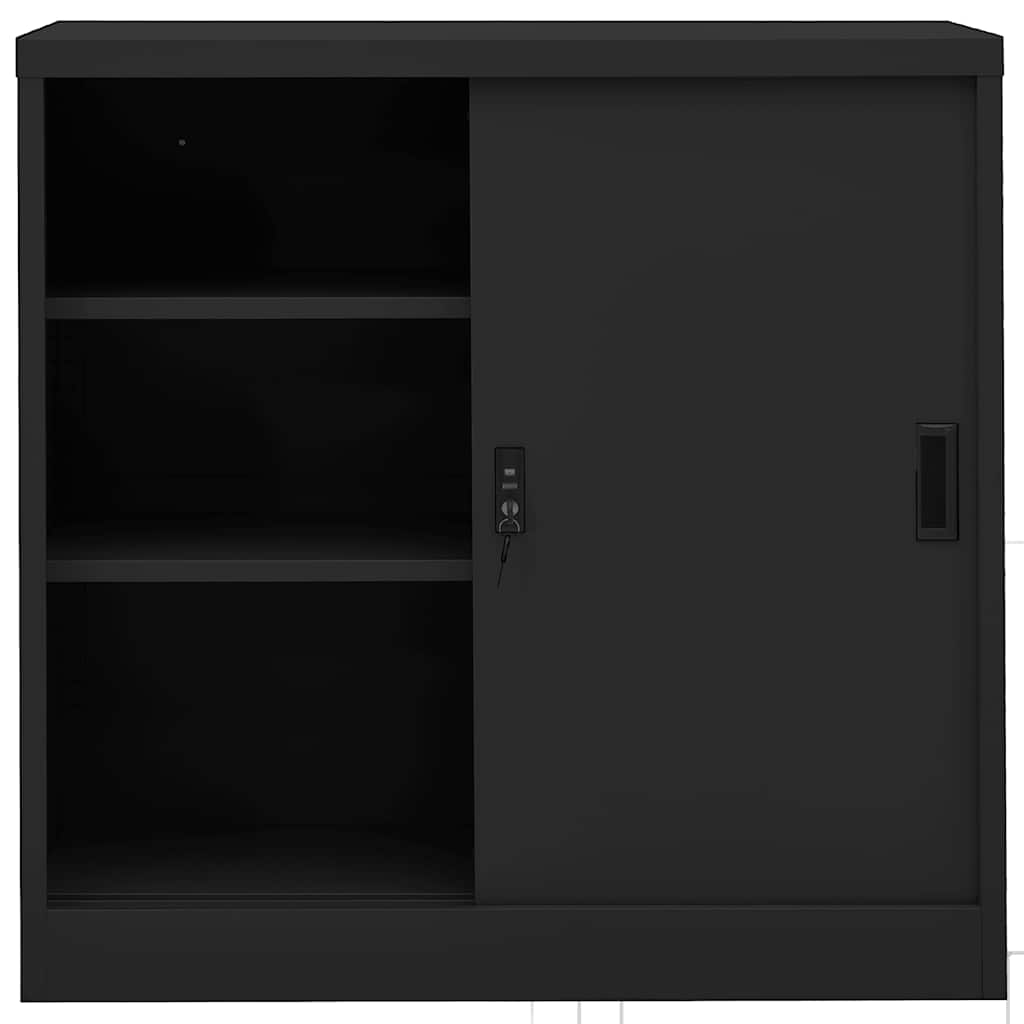 Office Cabinet Anthracite Steel 35.4x15.7x35.4 in Office Cabinet