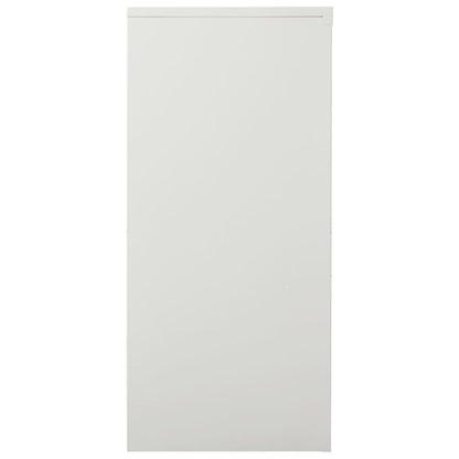 Sliding Door Cabinet Light Grey 90x40x90 cm Steel