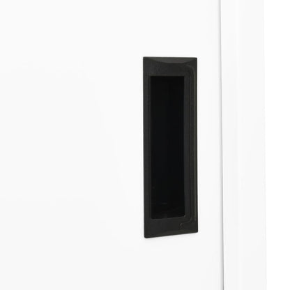 Office Cabinet | White | Steel | 90x40x180 cm | Sliding Components