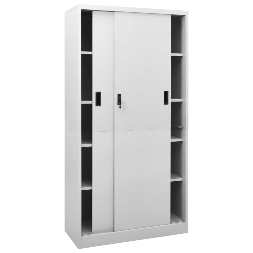 Office Cabinet | Light Grey | Steel | Large | Office Cabinet