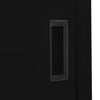 Office Cabinet with Sliding Door Black 90x40x180 cm Steel