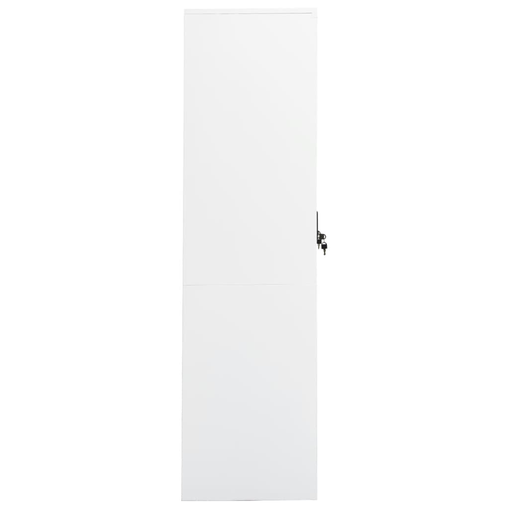 Wardrobe White 80x50x180 cm Steel