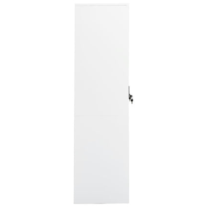 Wardrobe White 80x50x180 cm Steel