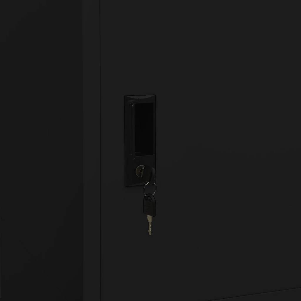 Wardrobe Black 80x50x180 cm Steel