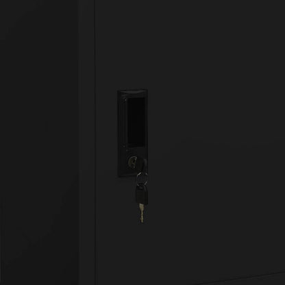 Wardrobe Black 80x50x180 cm Steel