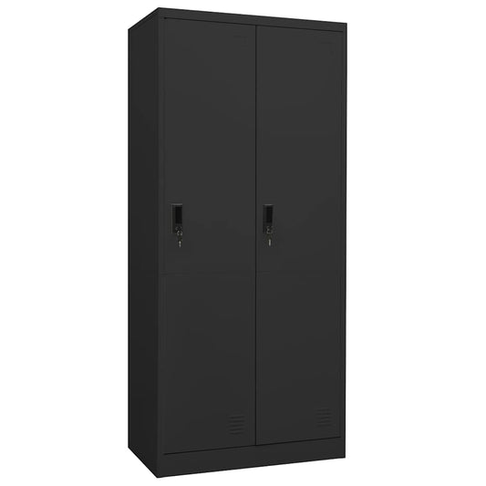 Wardrobe | Anthracite | Steel | 80 cm width, 50 cm depth, 180 cm height