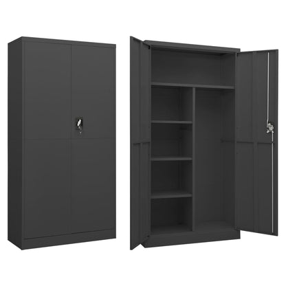 Locker Cabinet | Anthracite | Steel | Locker Cabinet | Rectangular