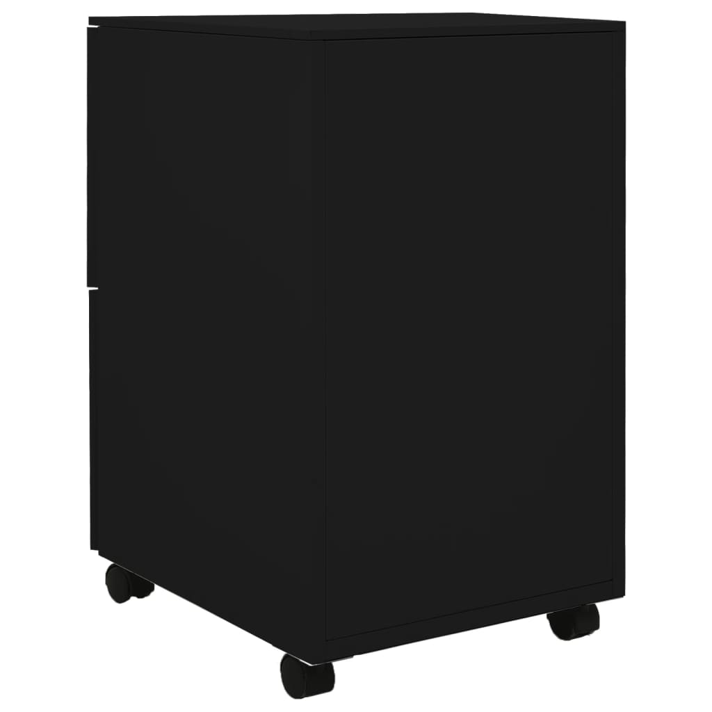 File Cabinet | Black | Steel | 39x45x67 cm | File Cabinet | Rectangular