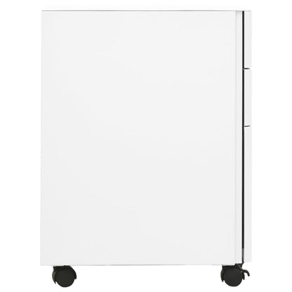 File Cabinet | White | Steel | Small | Locks | File Cabinet | Rectangular