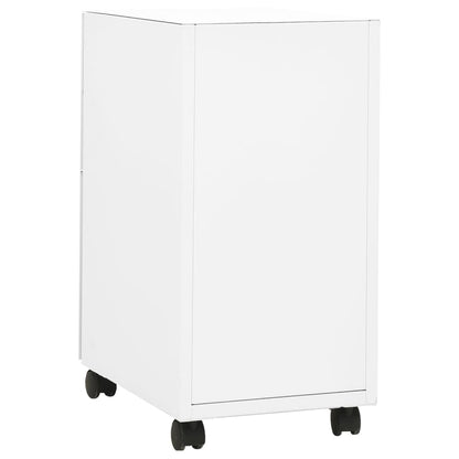 File Cabinet | White | Steel | Small | Locks | File Cabinet | Rectangular