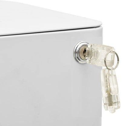 File Cabinet | Light grey | Steel | Slides under a desk