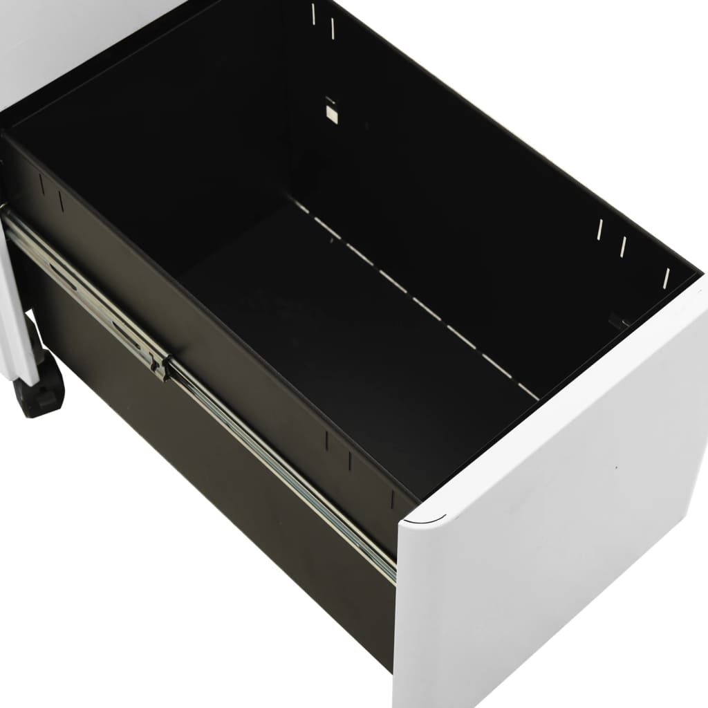File Cabinet | Light grey | Steel | Slides under a desk