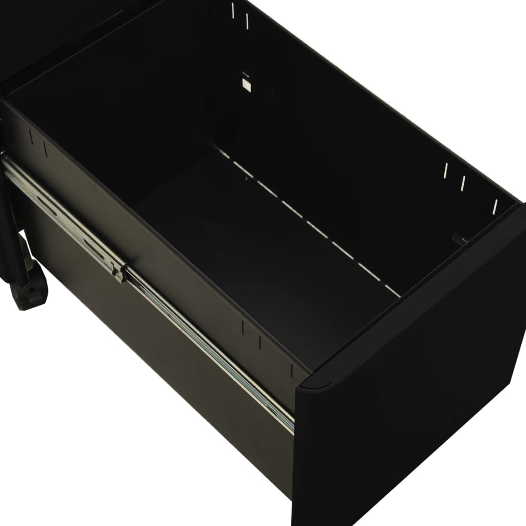 File Cabinet | Black | Steel | File Cabinet | Rectangular | Modern