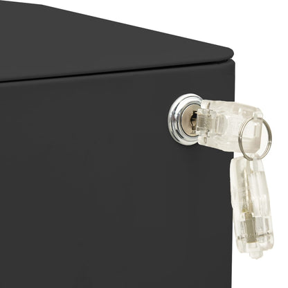 File Cabinet | Anthracite | Steel | 30x45x59 cm | Drawers | File Cabinet