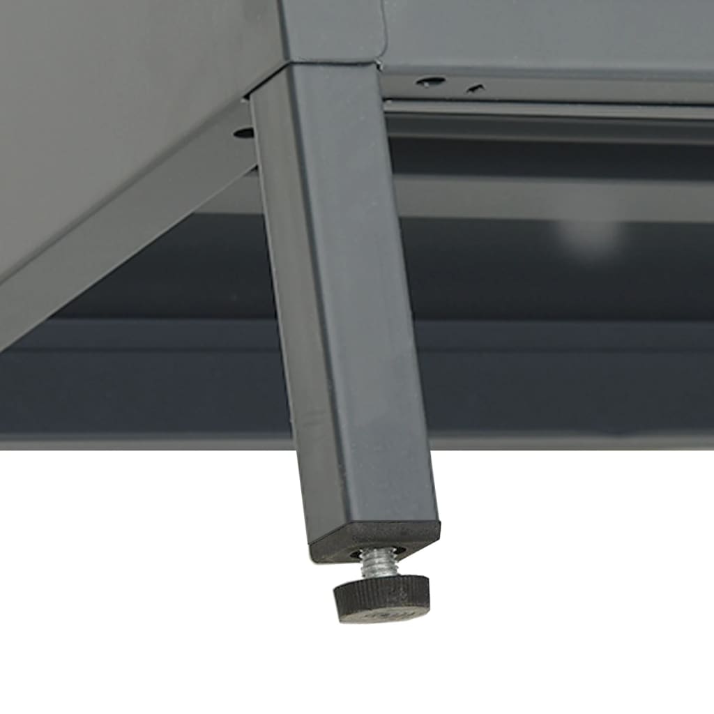 TV Cabinet Anthracite 105x35x52 cm Steel and Glass