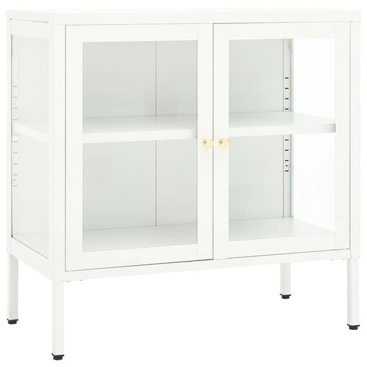 Sideboard | White | Powder-coated steel, tempered glass | Medium