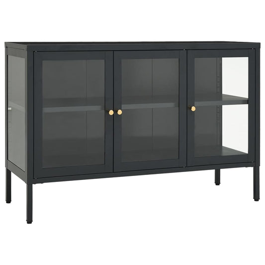 Sideboard | Anthracite | Powder-coated steel, tempered glass | Medium