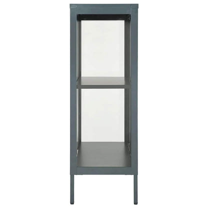 Sideboard Anthracite 75x35x105 cm Steel and Glass
