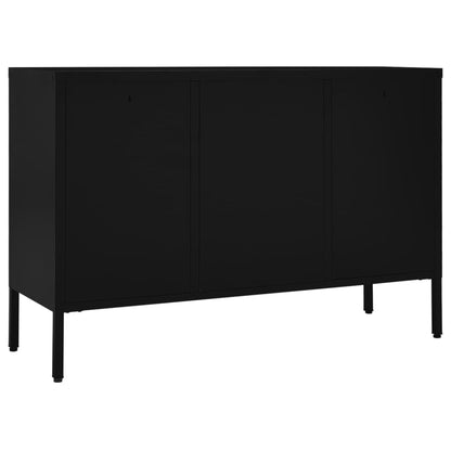Sideboard | Black | Steel, tempered glass | Medium | Sideboard