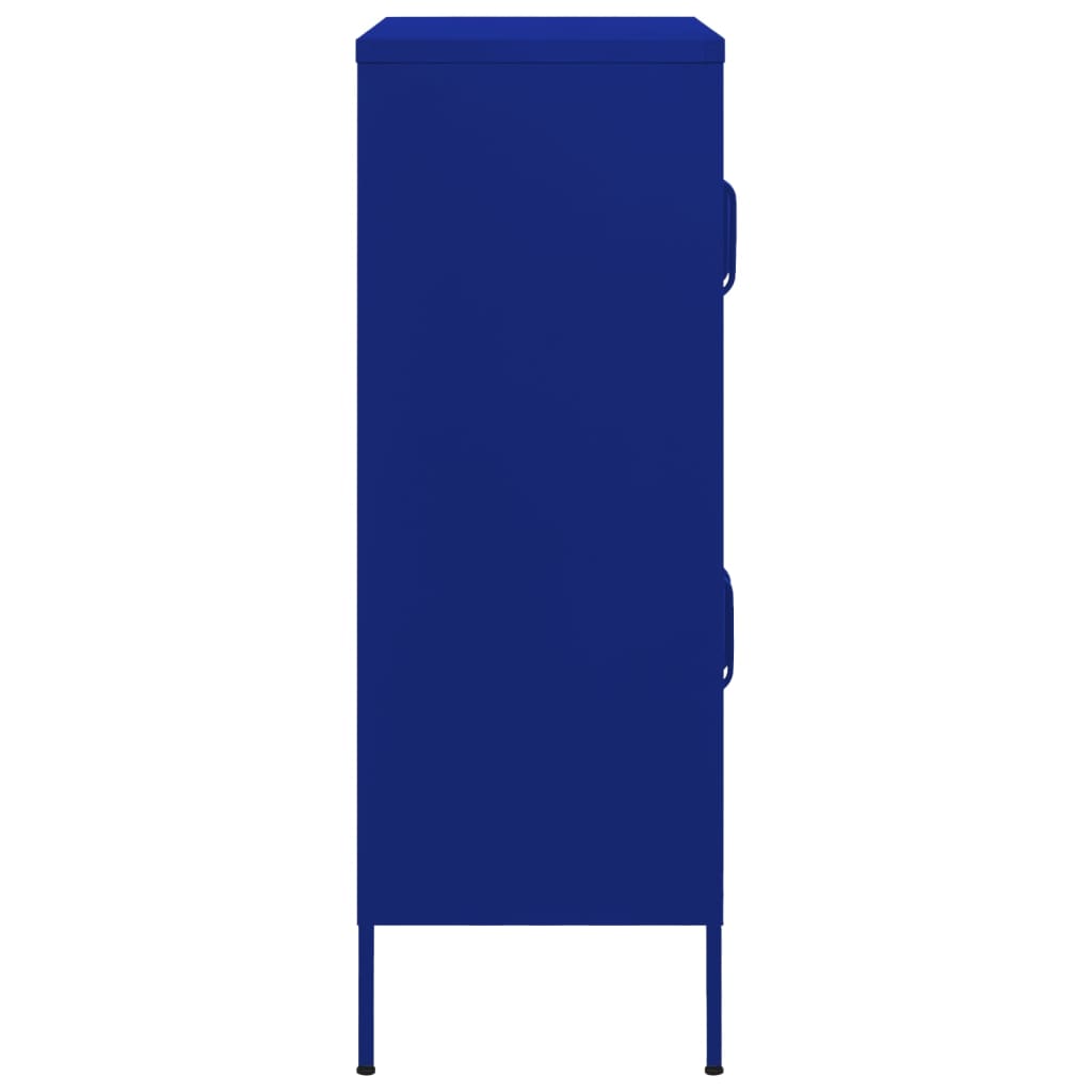 Storage Cabinet Navy Blue 80x35x101.5 cm Steel