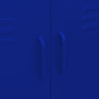 Storage Cabinet Navy Blue 80x35x101.5 cm Steel
