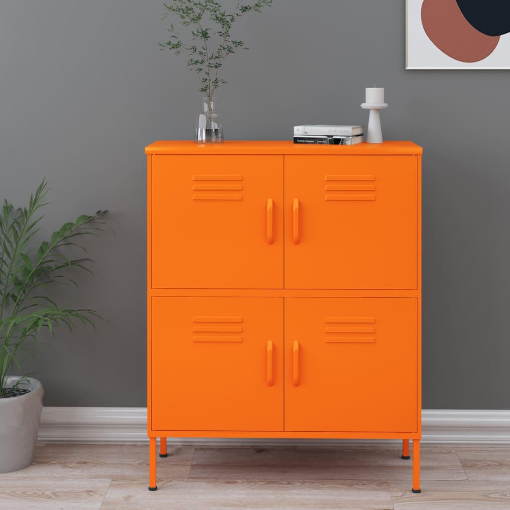 Storage Cabinet | Orange | Steel | Medium | Storage Cabinet | Rectangular