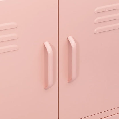 Storage Cabinet Pink 80x35x101.5 cm Steel