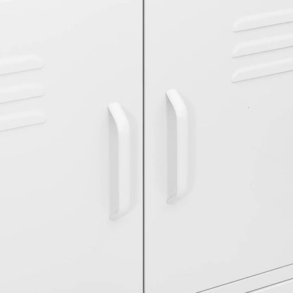 Storage Cabinet White 80x35x101.5 cm Steel