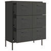 Drawer Cabinet Anthracite 80x35x101.5 cm Steel