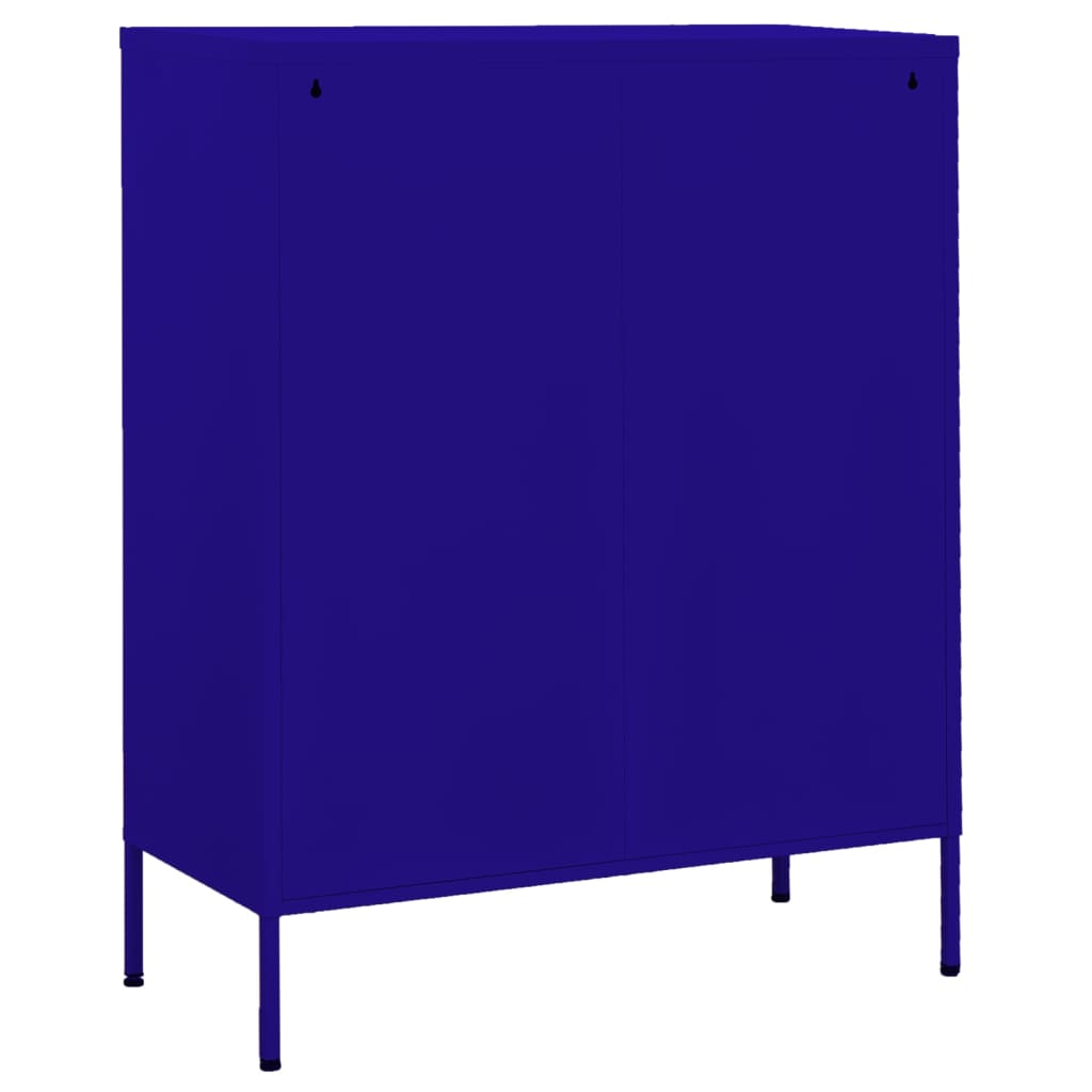 Storage Cabinet | Navy Blue | Steel | Medium | Storage Cabinet