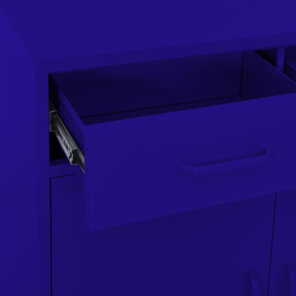 Storage Cabinet | Navy Blue | Steel | Medium | Storage Cabinet