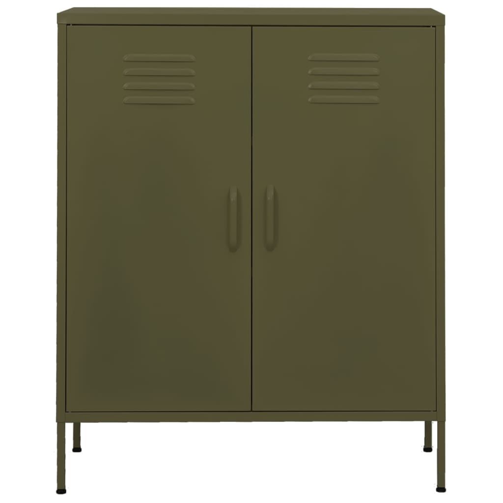 Storage Cabinet Olive Green 31.5"x13.8"x40" Steel