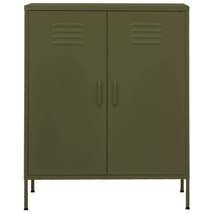Storage Cabinet Olive Green 31.5"x13.8"x40" Steel
