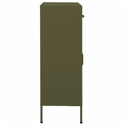 Storage Cabinet Olive Green 31.5"x13.8"x40" Steel