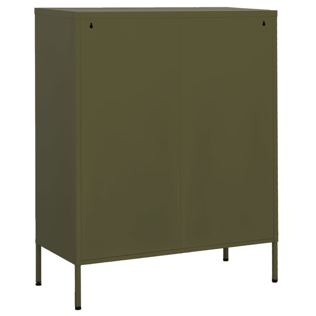 Storage Cabinet Olive Green 31.5"x13.8"x40" Steel