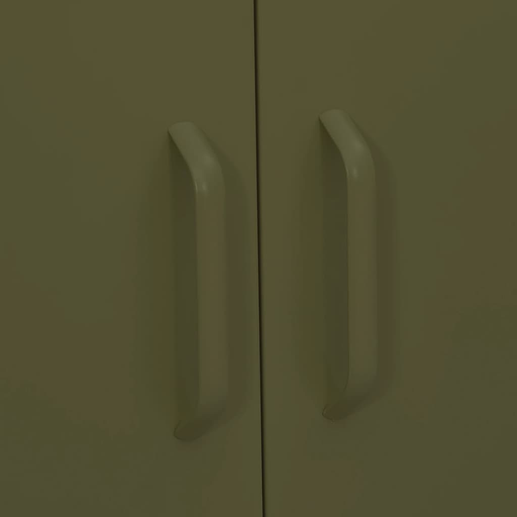 Storage Cabinet Olive Green 31.5"x13.8"x40" Steel