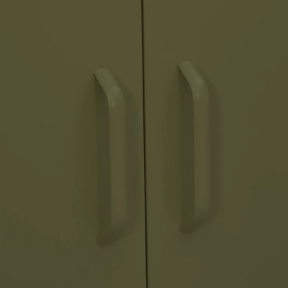 Storage Cabinet Olive Green 31.5"x13.8"x40" Steel