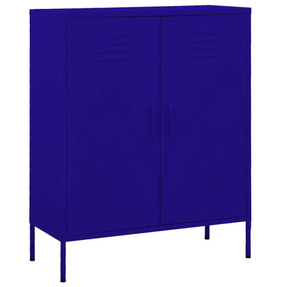 Storage Cabinet | Navy Blue | Steel | Medium | Height-Adjustable Shelves