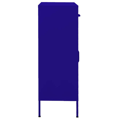 Storage Cabinet | Navy Blue | Steel | Medium | Height-Adjustable Shelves