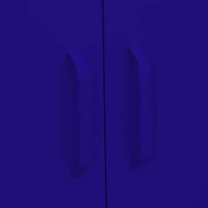 Storage Cabinet | Navy Blue | Steel | Medium | Height-Adjustable Shelves
