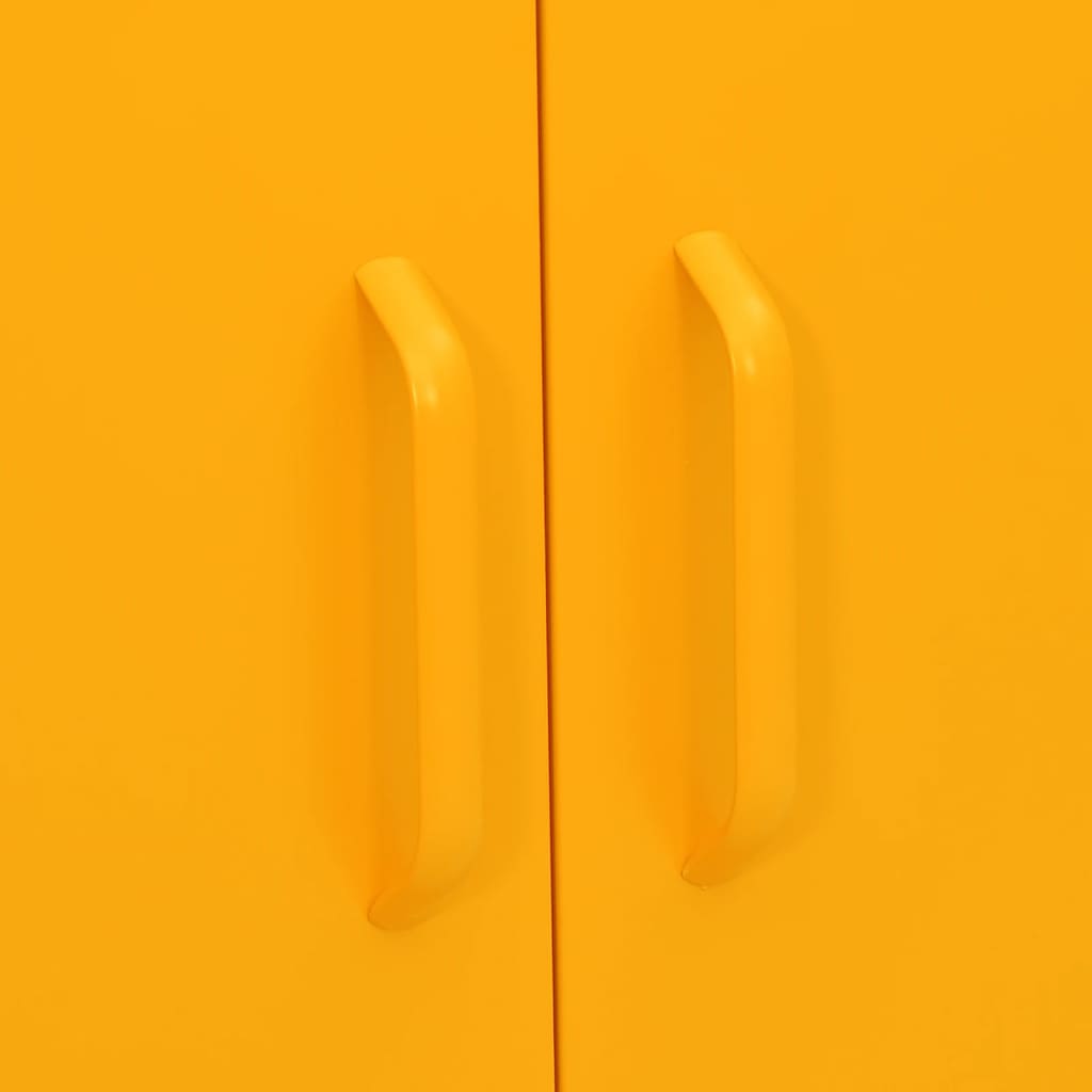 Storage Cabinet | Mustard yellow | Steel | Medium | Levelers