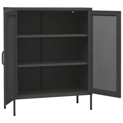Storage Cabinet Anthracite 80x35x101.5 cm Steel