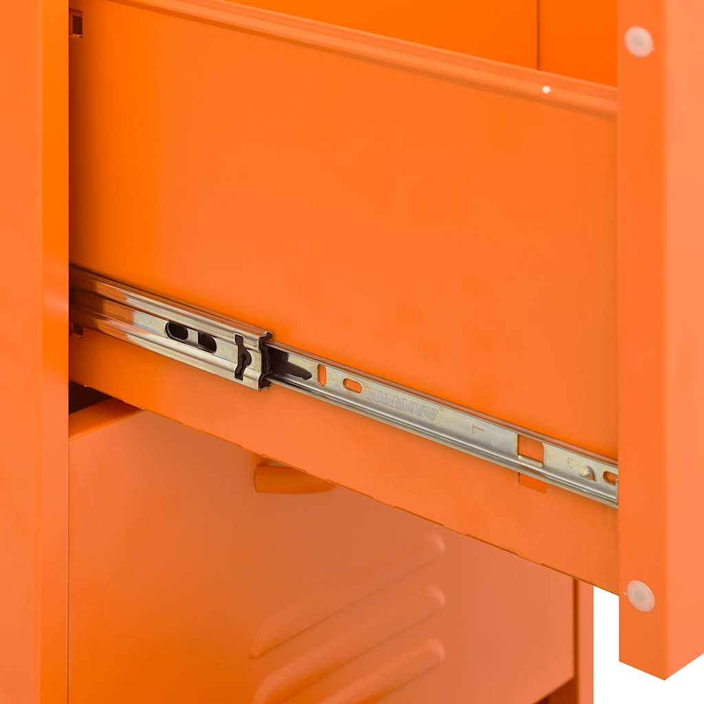 Storage Cabinet Orange 42.5x35x101.5 cm Steel